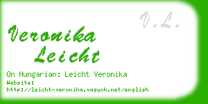 veronika leicht business card